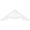 Ekena Millwork Pitch Marshall Architectural Grade PVC Gable Pediment, 60"W x 22 1/2"H x 1"P (9/12) GPP060X023X100MAR - alternate 5